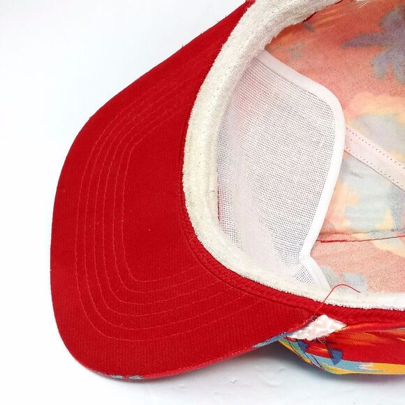 Vintage San Diego Hawaiian Print Summer Tropical Floral Rope Snapback Hat Cap - Picture 7 of 9